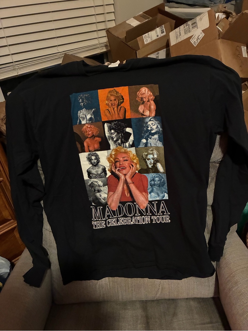 Madonna The Celebration Tour 2023-2024 Long Sleeve Shirt Large Official